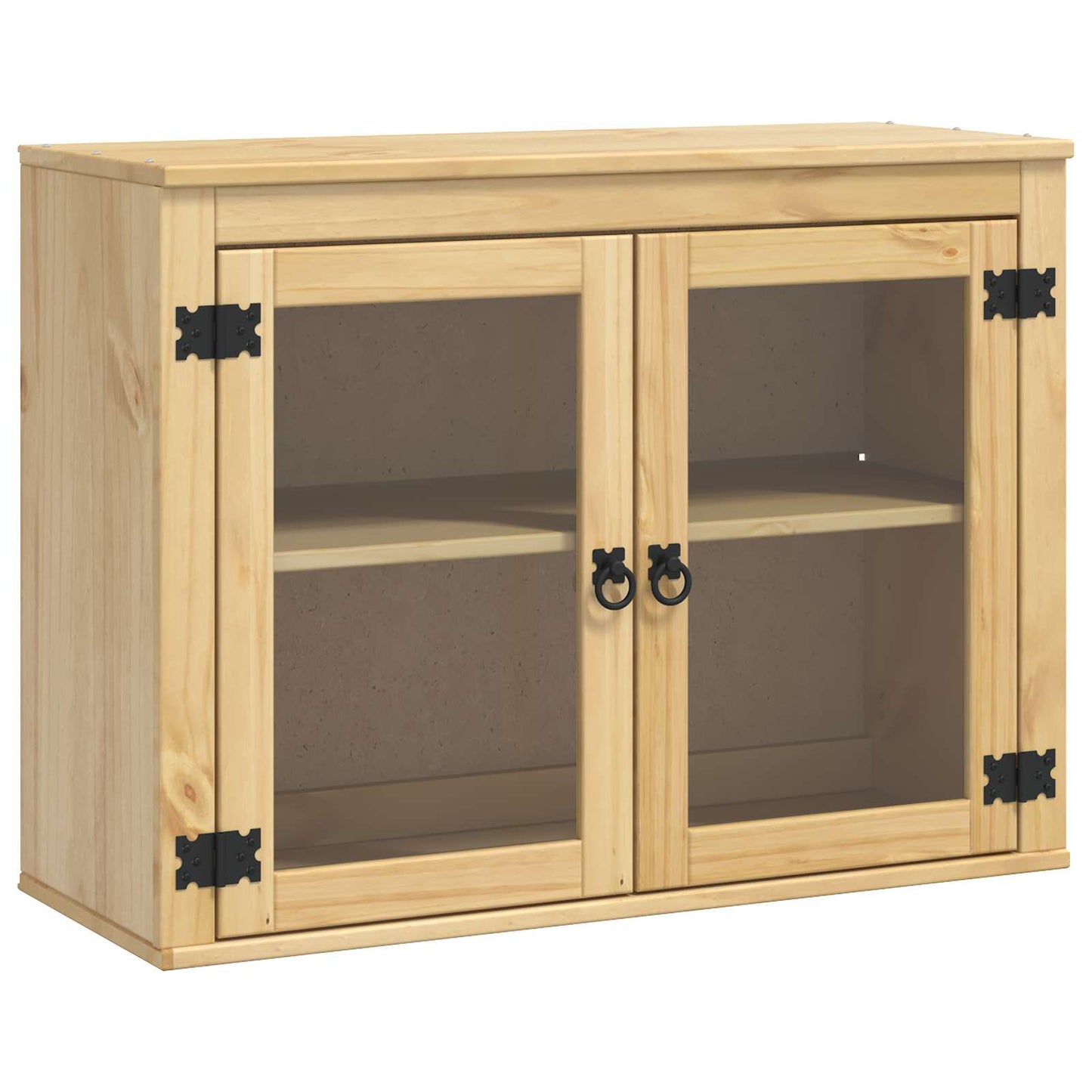 Cabinet SKI Honey Brown 80 x 32 x 60 cm Solid Pine Wood