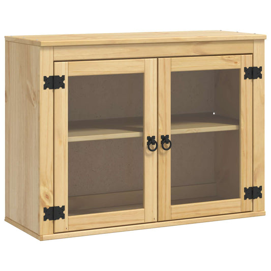 Cabinet SKI Honey Brown 80 x 32 x 60 cm Solid Pine Wood
