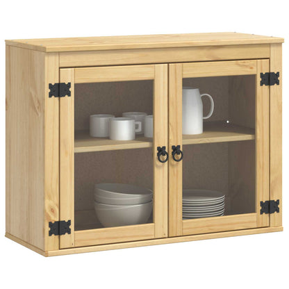Cabinet SKI Honey Brown 80 x 32 x 60 cm Solid Pine Wood