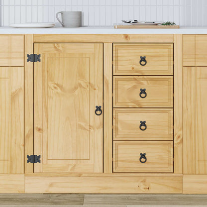 Cabinet SKI Honey Brown 80 x 46 x 81 cm Solid Pine Wood