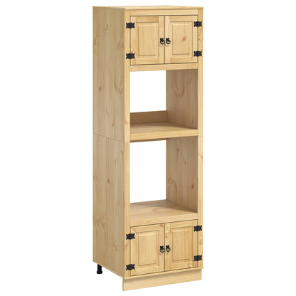 Cabinet SKI Honey Brown 66 x 58 x 207 cm Solid Pine Wood