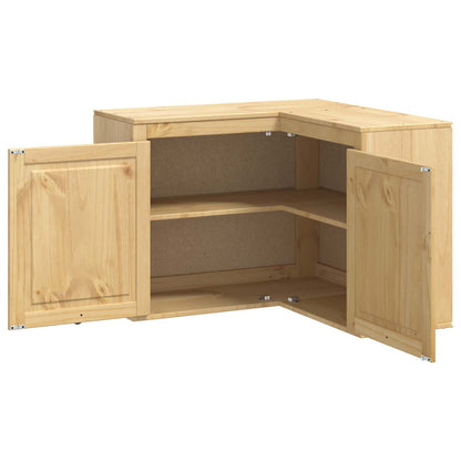 Cabinet SKI Honey Brown 80 x 80 x 60 cm Solid Pine Wood