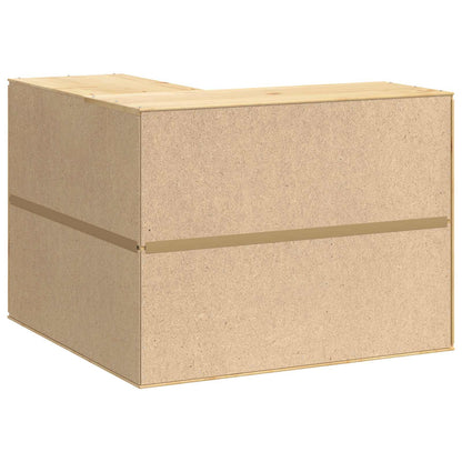 Cabinet SKI Honey Brown 80 x 80 x 60 cm Solid Pine Wood