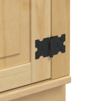 Cabinet SKI Honey Brown 80 x 46 x 81 cm Solid Pine Wood