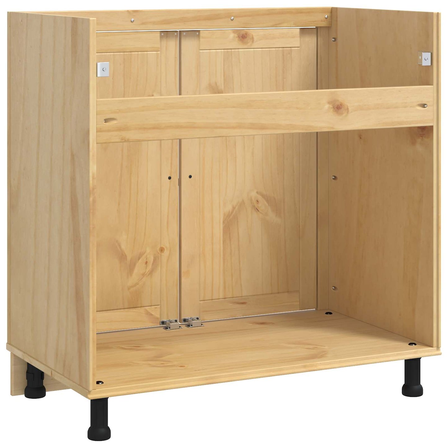 Cabinet SKI Honey Brown 80 x 46 x 81 cm Solid Pine Wood