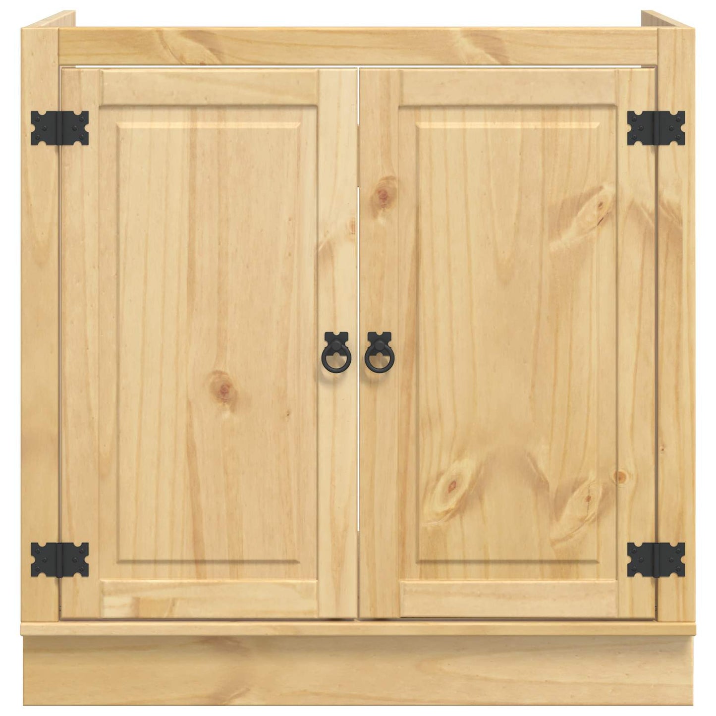 Cabinet SKI Honey Brown 80 x 46 x 81 cm Solid Pine Wood