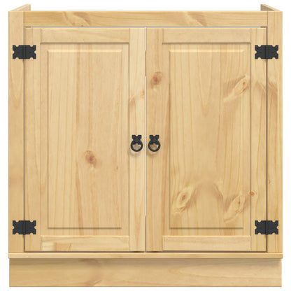 Cabinet SKI Honey Brown 80 x 46 x 81 cm Solid Pine Wood