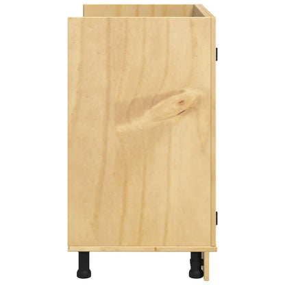 Cabinet SKI Honey Brown 80 x 46 x 81 cm Solid Pine Wood