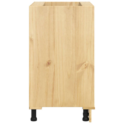 Cabinet SKI Honey Brown 60 x 46 x 81 cm Solid Pine Wood
