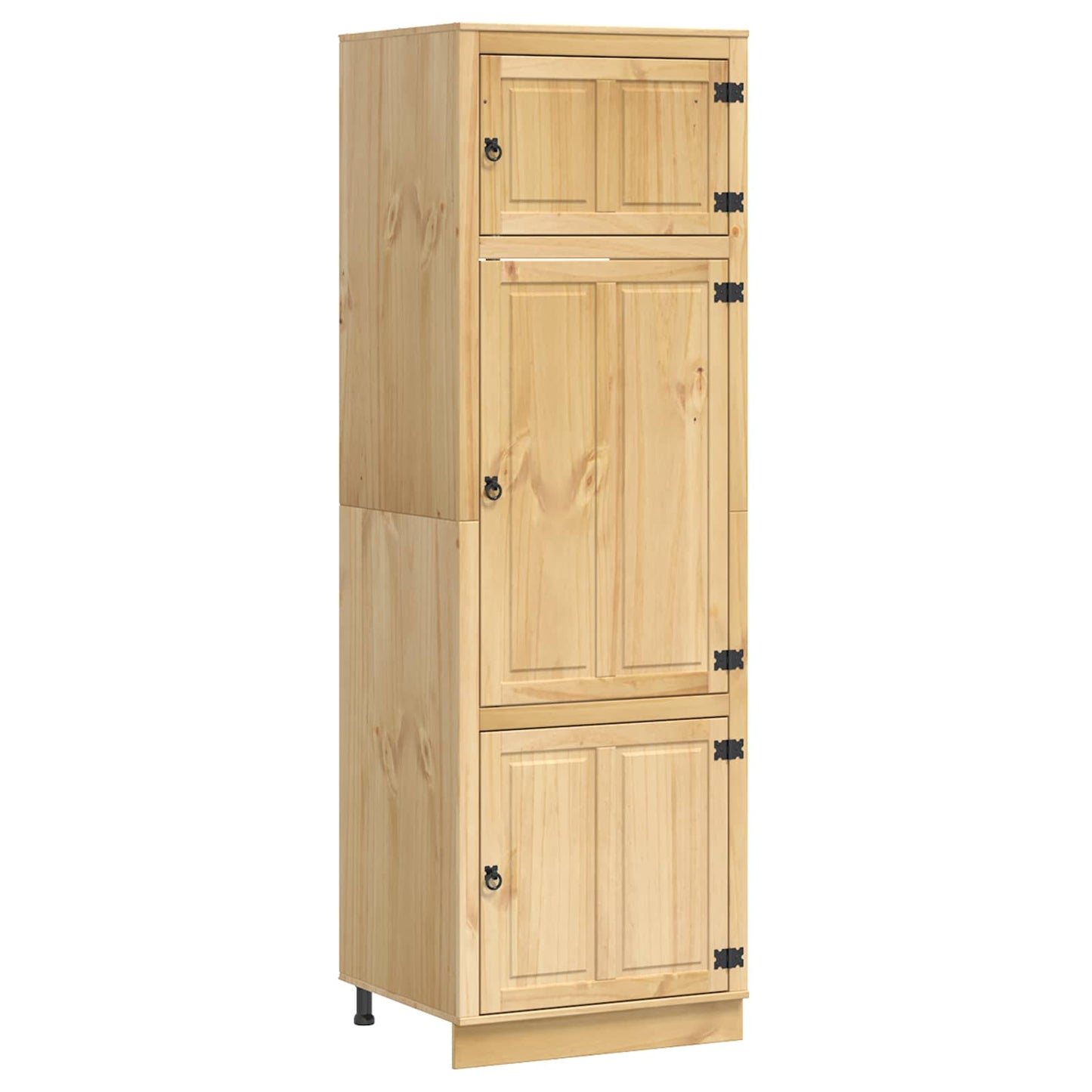 Cabinet SKI Honey Brown 66 x 58 x 207 cm Solid Pine Wood