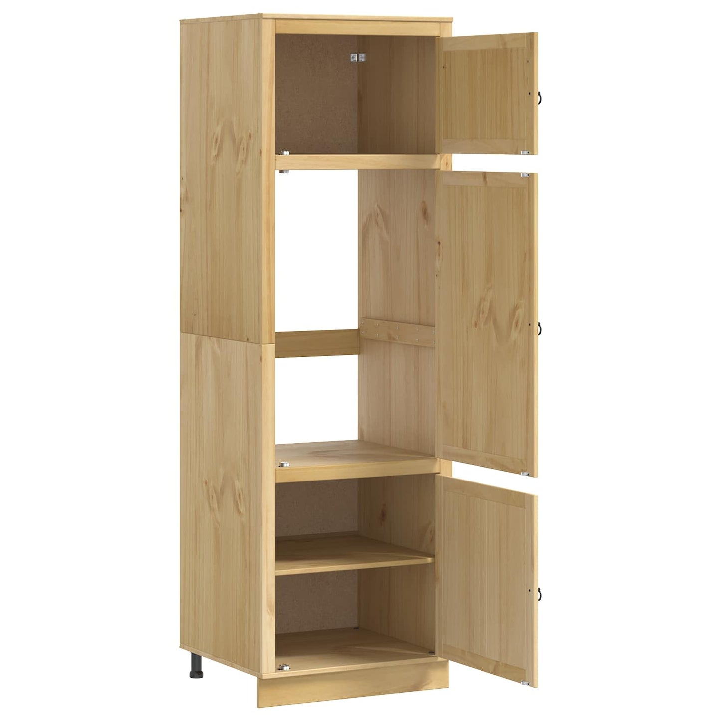 Cabinet SKI Honey Brown 66 x 58 x 207 cm Solid Pine Wood