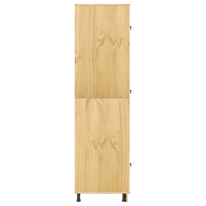 Cabinet SKI Honey Brown 66 x 58 x 207 cm Solid Pine Wood