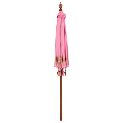 Balinese Parasol Pink 215 x 215 x 260 cm Cotton and Wood