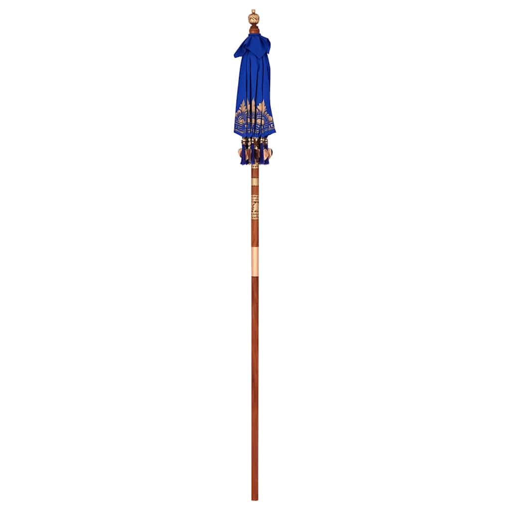 Balinese Parasol Blue 125 x 125 x 260 cm Cotton and Wood