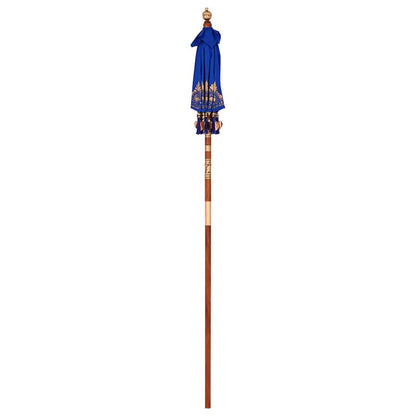 Balinese Parasol Blue 125 x 125 x 260 cm Cotton and Wood