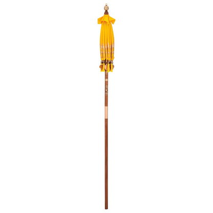 Balinese Parasol Yellow 125 x 125 x 260 cm Cotton and Wood