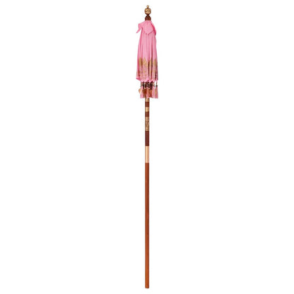 Balinese Parasol Pink 125 x 125 x 260 cm Cotton and Wood