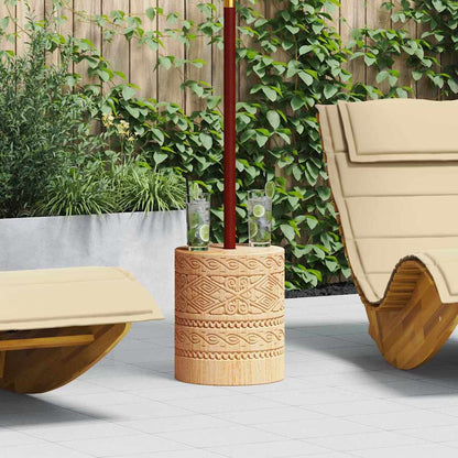 Parasol Base Natural Ø34 x 40 cm Solid Wood