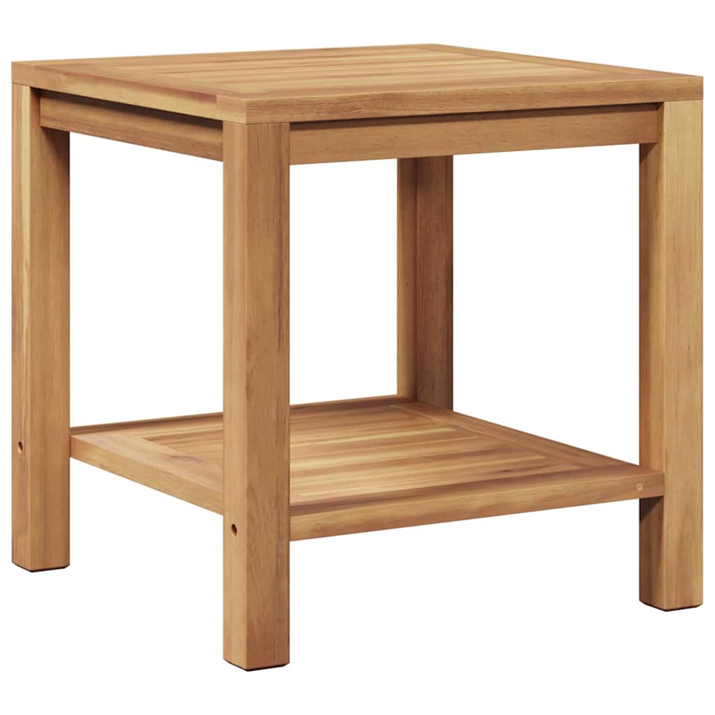 Coffee Table with Storage Brown 45 x 45 x 45 cm Solid Teak Wood