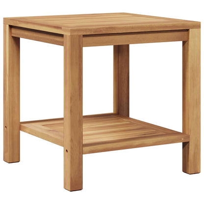 Coffee Table with Storage Brown 45 x 45 x 45 cm Solid Teak Wood