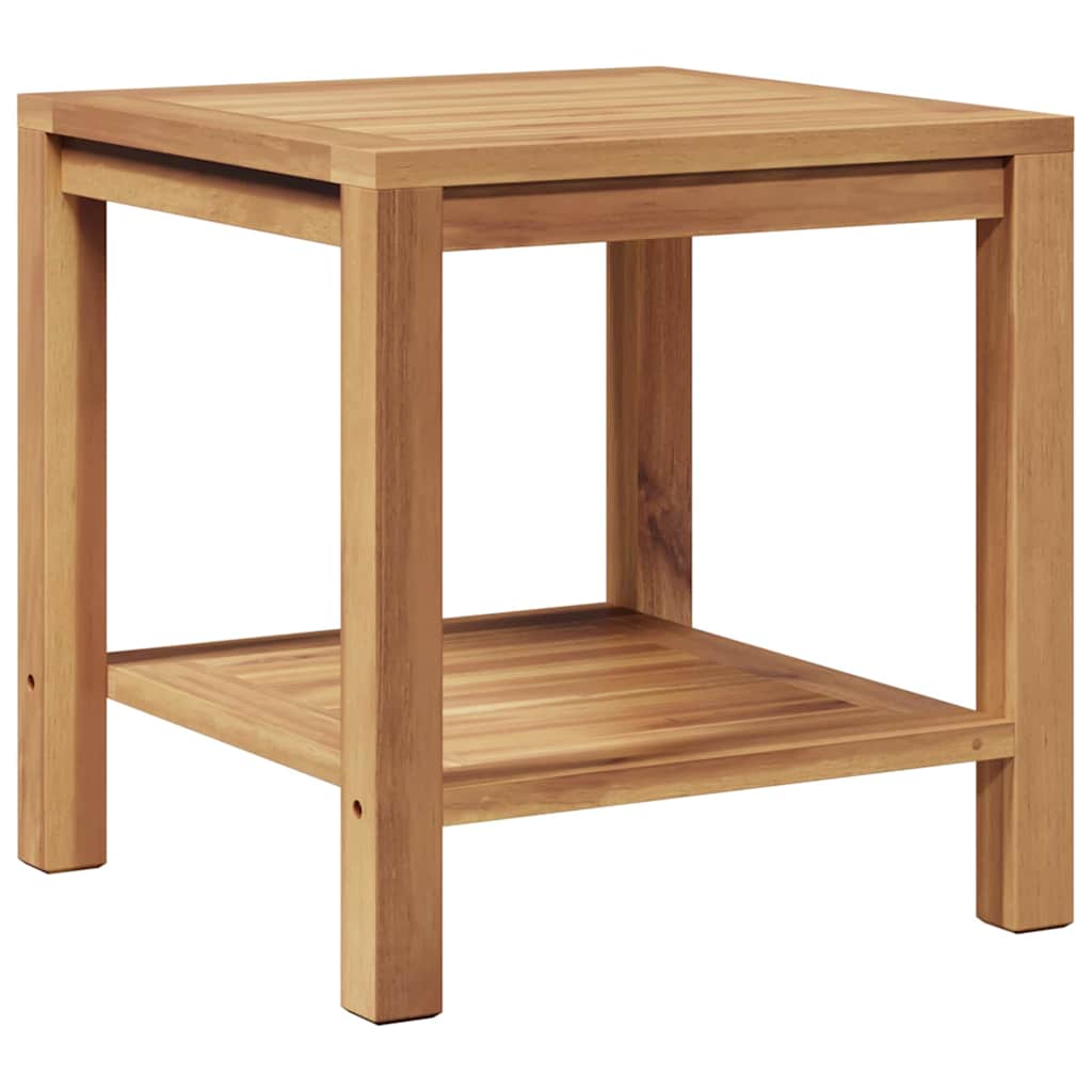 Coffee Table with Storage Brown 45 x 45 x 45 cm Solid Teak Wood