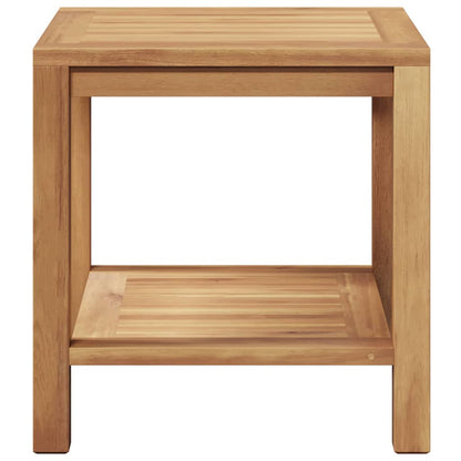 Coffee Table with Storage Brown 45 x 45 x 45 cm Solid Teak Wood