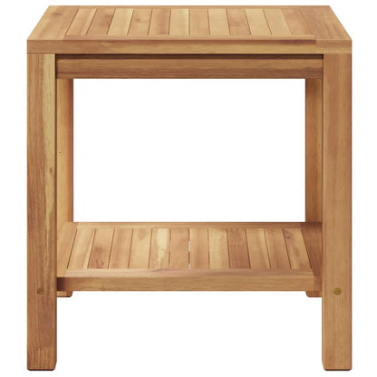Coffee Table with Storage Brown 45 x 45 x 45 cm Solid Teak Wood