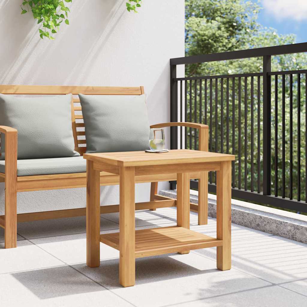Coffee Table with Storage Brown 50 x 35 x 45 cm Solid Teak Wood