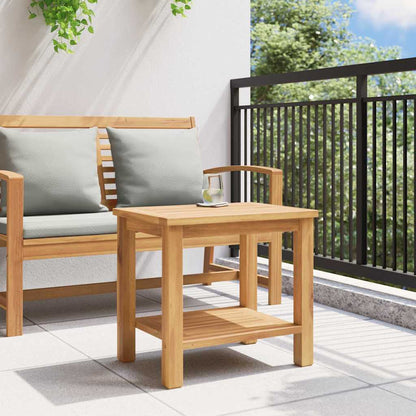 Coffee Table with Storage Brown 50 x 35 x 45 cm Solid Teak Wood