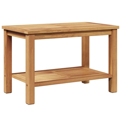 Coffee Table with Storage Brown 70 x 40 x 45 cm Solid Teak Wood
