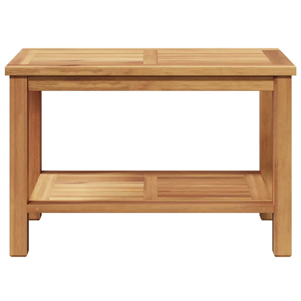Coffee Table with Storage Brown 70 x 40 x 45 cm Solid Teak Wood