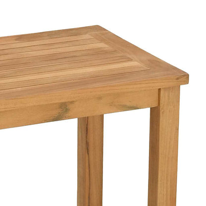 Console Table Brown 80 x 35 x 75 cm Solid Teak Wood