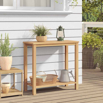 Console Table Brown 80 x 35 x 75 cm Solid Teak Wood