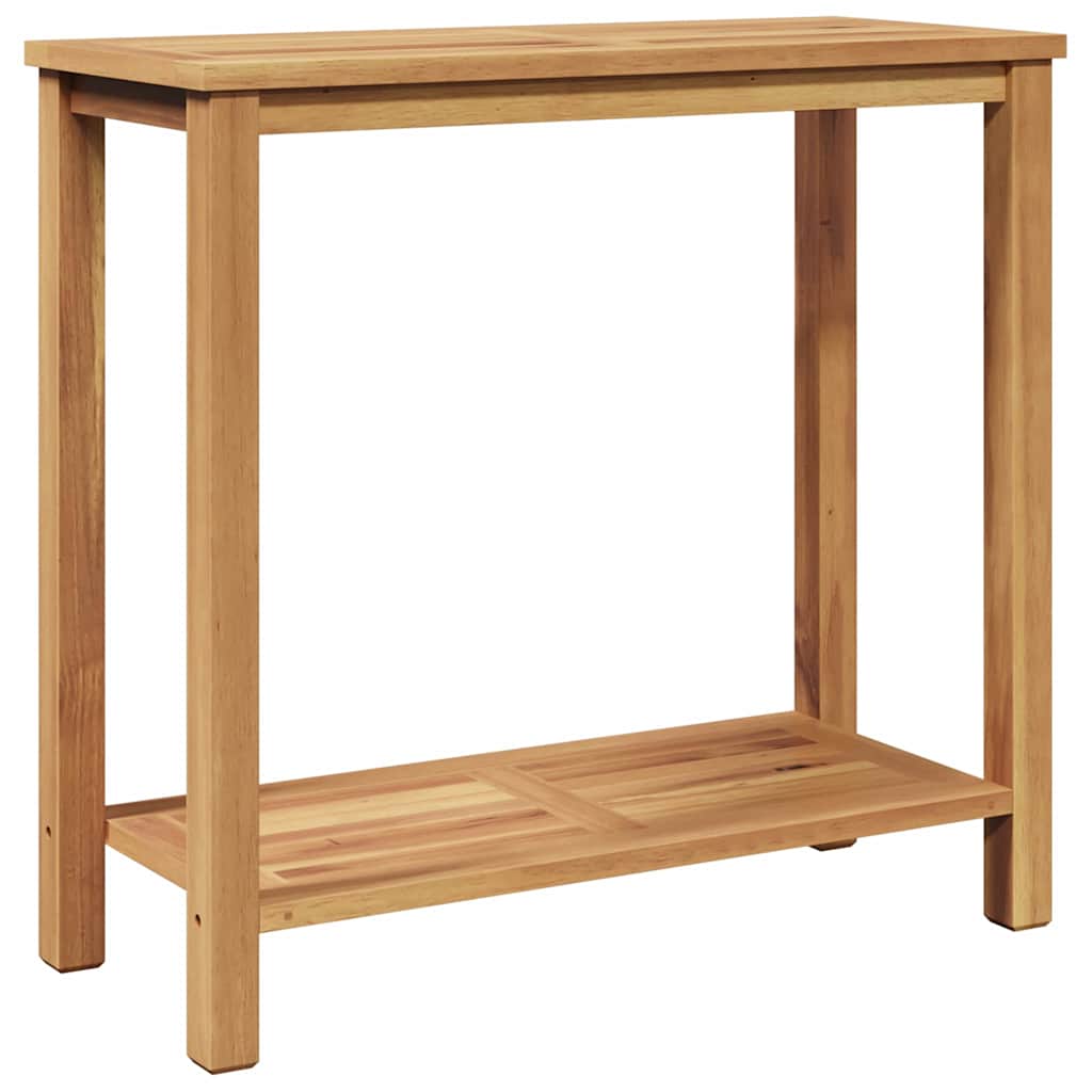 Console Table Brown 80 x 35 x 75 cm Solid Teak Wood