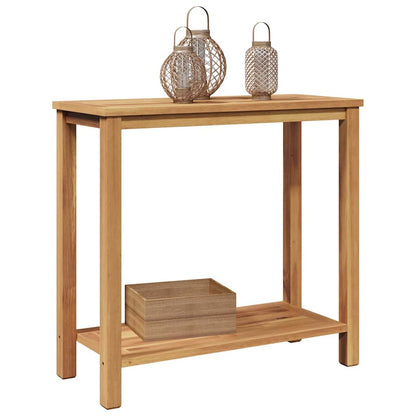 Console Table Brown 80 x 35 x 75 cm Solid Teak Wood