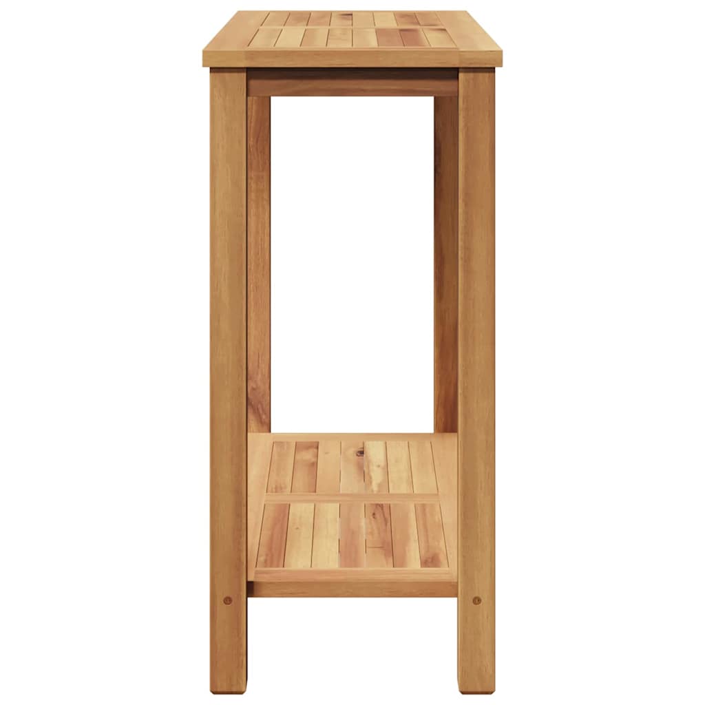 Console Table Brown 80 x 35 x 75 cm Solid Teak Wood