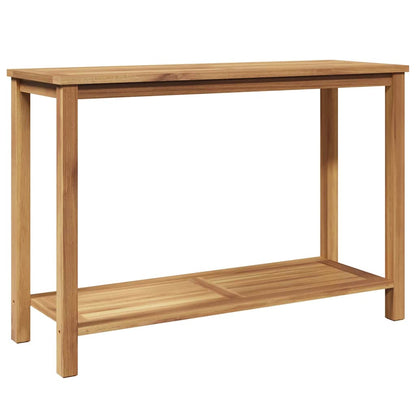 Console Table Brown 110 x 40 x 45 cm Solid Teak Wood
