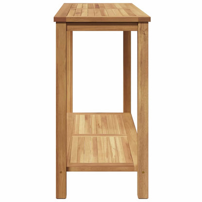 Console Table Brown 110 x 40 x 45 cm Solid Teak Wood