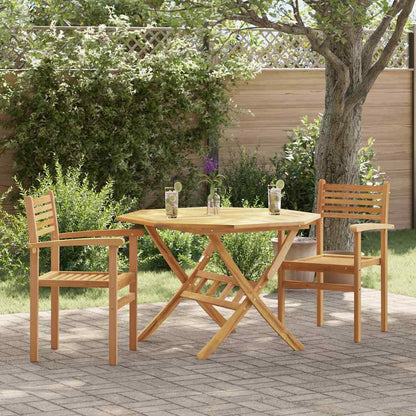 Chair 2 pcs Brown 56 x 55 x 90.5 cm Solid Teak Wood