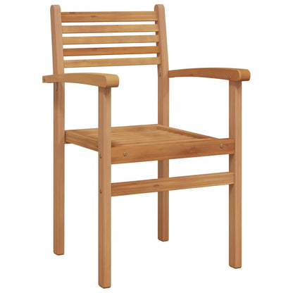 Chair 2 pcs Brown 56 x 55 x 90.5 cm Solid Teak Wood