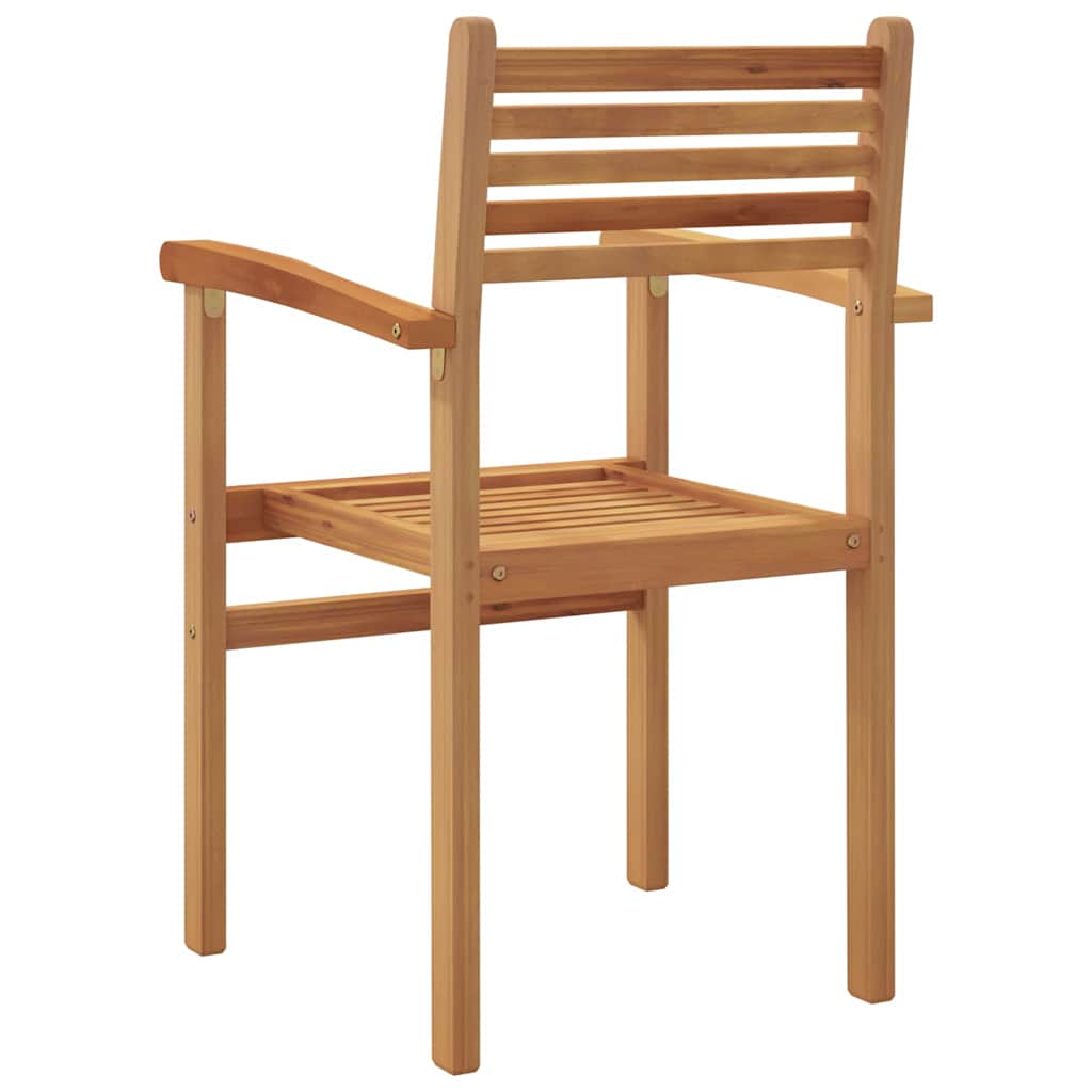 Chair 2 pcs Brown 56 x 55 x 90.5 cm Solid Teak Wood