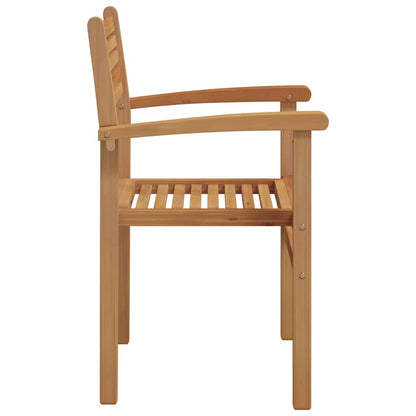 Chair 4 pcs Brown 56 x 55 x 90.5 cm Solid Teak Wood