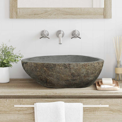 Riverstone basin Light Grey 52 x 40 x 15 cm River Stone