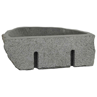 Wall-mounted Basin Grey 37 x 30 x 12 cm River Stone