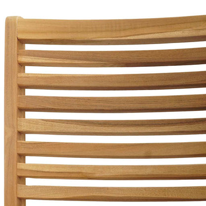 Chair Folding 2 pcs Brown 64.5 x 52 x 108 cm Solid Teak Wood