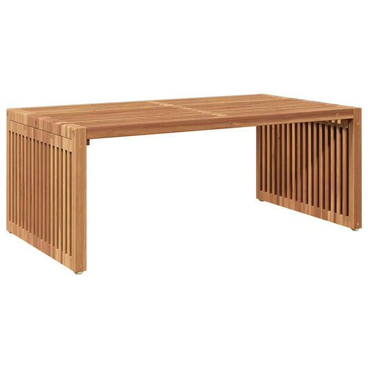 Garden Side Table Brown 90 x 50 x 36 cm Solid Teak Wood