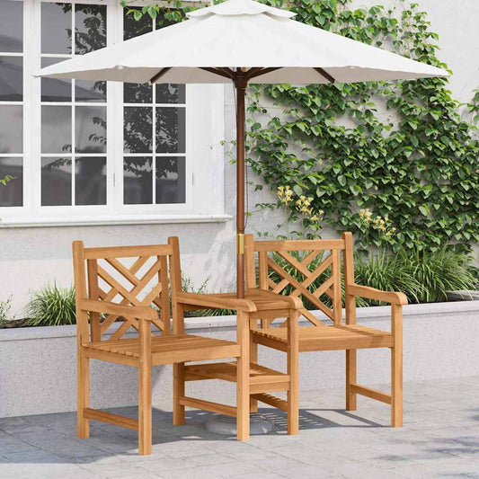 Garden Outdoor Chairs 152 x 63 x 89 cm Solid Teak Wood