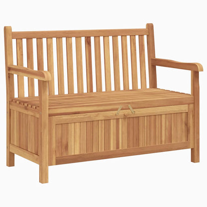 Bench with Storage Brown 114 x 60 x 90 cm Solid Teak Wood