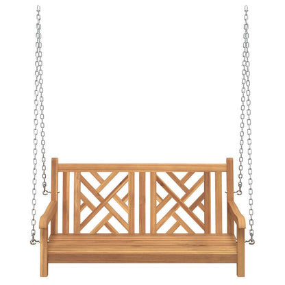 Garden Swing Bench 114 x 60 x 64 cm Solid Teak Wood