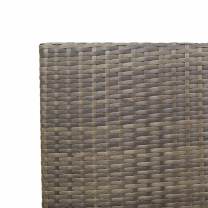 Garden Stacking Chairs 2 pcs Grey and Brown